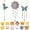 3 Wind Chimes+12 Stickers, variant on 15-Piece Diamond Art Kit 3 Wind Chime Suncatchers & 12 Stickers - DIY Window & Garden Decor Craft Set