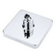thumbnail image 3 of Cabezal de ducha LED Anself de 6 pulgadas con luz multicolor y parpadeo rápido, modelo LD8020-B1, ideal para baños modernos., 3 of 6