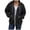 k-Black, variant on DailyTrove Ladies Basic Zip Up Hooded Sweatshirt Long Sleeve Oversized Jacket With Kangaroo Pockets