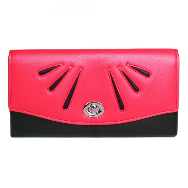 Eastern Counties Leather Womens/Ladies Aria Twist Lock Purse Watermelon/Black One Size