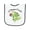 White and Navy, variant on Inktastic Lil' Dungeon Crawler Cute Dragon Baby Terry Cloth Bib