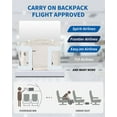 thumbnail image 2 of WANDF Expandable 17 Inch Laptop Travel Backpack For Spirit Airlines Personal Item Bag 18x14x8 with Wet Pocket for Men Women (Beige), 2 of 7