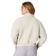 thumbnail image 2 of Hanes EcoSmart Women’s Fleece Quarter-Zip Pullover Sand S, 2 of 6