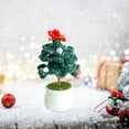thumbnail image 5 of Skegnu Christmas Tree Potted Crochet Woven Flowers Home Ornament Christmas Gifts for Kids, 5 of 7