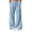 Sky Blue*, variant on RUTAYY Women's Pants Wide Leg Solid Color Drawstring Waist Side Pockets Relaxed Fit Fashion Trousers Sky Blue