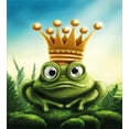 thumbnail image 3 of Ambesonne King Duvet Cover Sets, Frog Prince on Moss Stone, 2-King, Forest Green and Yellow, 3 of 6