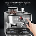 thumbnail image 7 of Kicctian 20 Bar Semi-Automatic Coffee Maker with Built-In Grinder, 30 Grind Settings, Large 2.8L Removable Water Tank, Milk Frother & Steam Wand for Latte & Cappuccino, 7 of 7