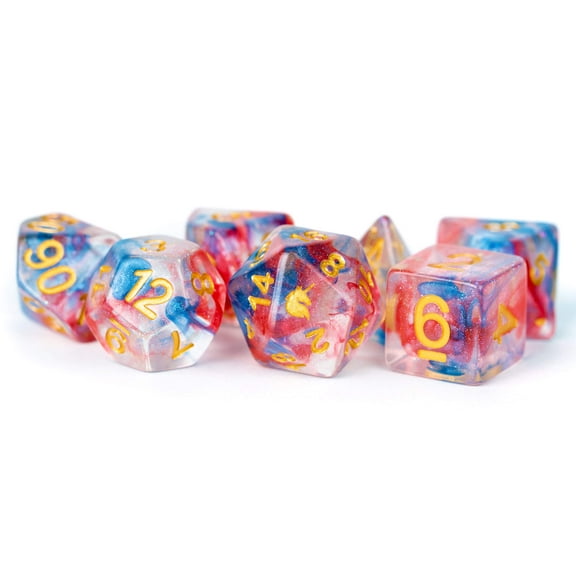 Metallic Dice Games 7-Set: Unicorn: Cosmic Carnival