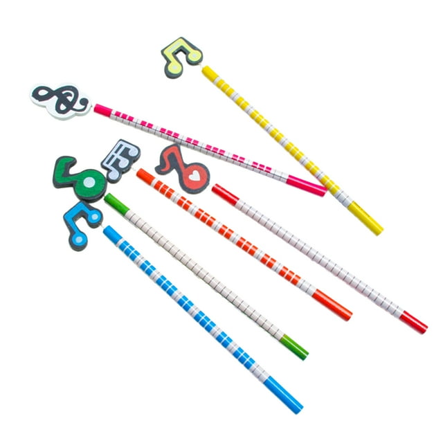 Milisten 12 Pcs Crayons Forme de Notation Musicale Crayons d'Examen pour Étudiants Enfants