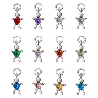 12 Packs: 12 ct. (144 total) Charmalong Silver People Charms by Bead Landing