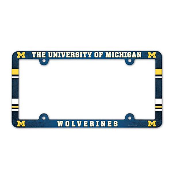 Hub City Sports Michigan Wolverines License Plate Frame Full Color Walmart Com Walmart Com