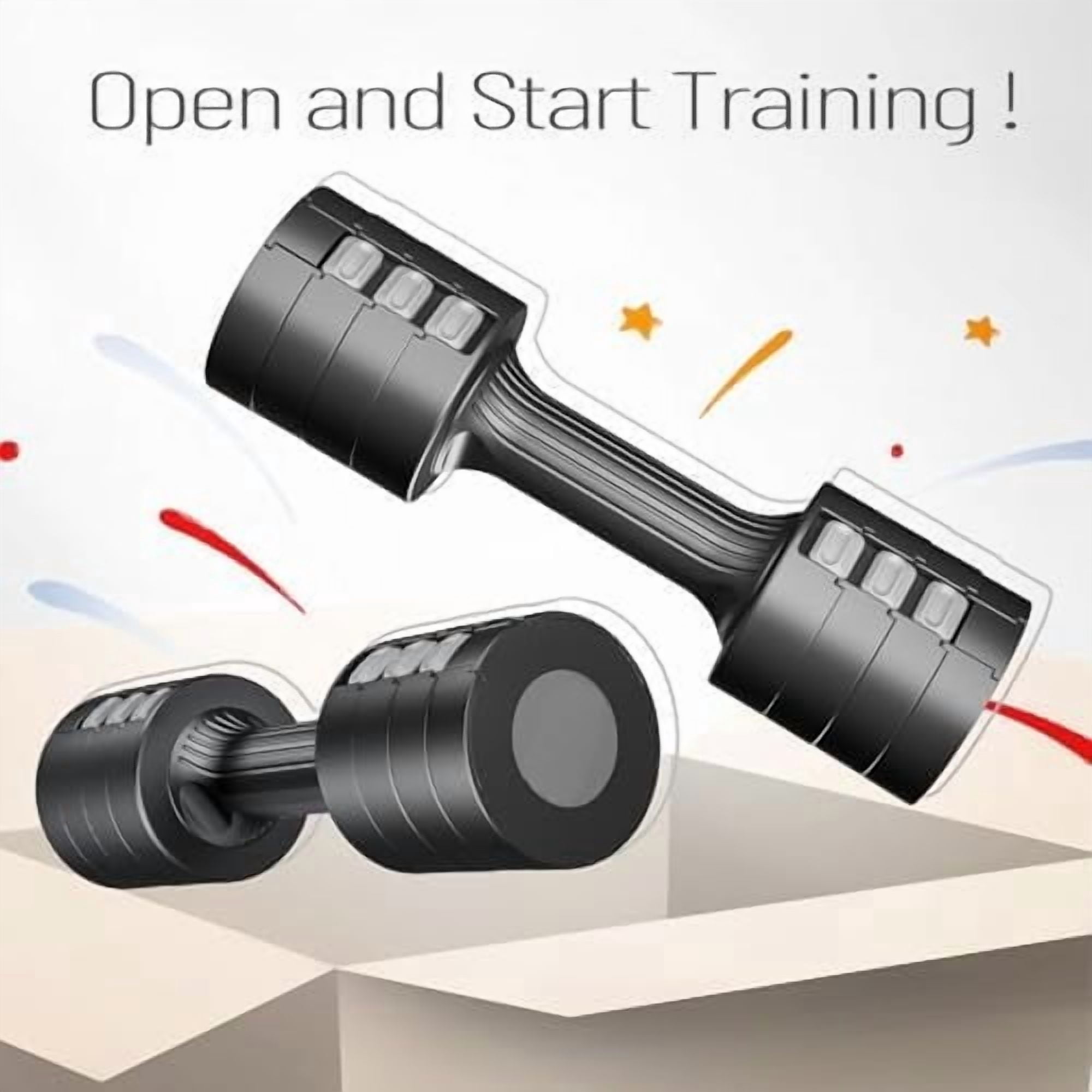 Adjustable Dumbbells 5 lb Dumbbells Set of 2 / Pair 10 lb Total Free Weights 6 in 1 Women Hand Weights for Home,Office,Gym Exercise Training 2lb 3lb 4lb 5lb Fast Adjust