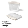 thumbnail image 4 of OXO Good Grips Bolsa reutilizable de silicona – Snack Stand-Up (12 onzas) – Avena, 4 of 9
