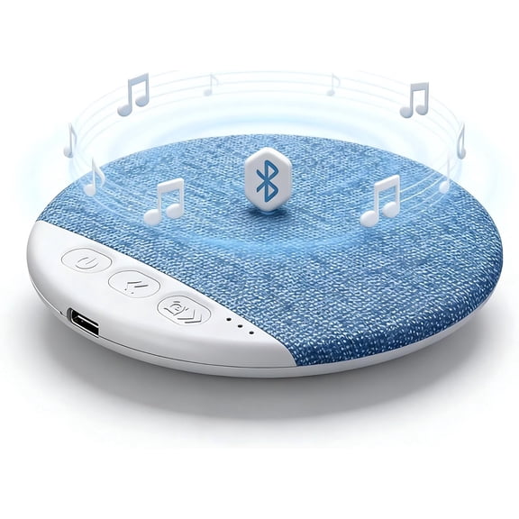 Pillow Speaker For Sleeping, Under Pillow Sleep Sound Machine For Private Listening, Built-In White Noise, Timer Function, Long Battery Life