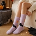 thumbnail image 5 of WJOSBXT Halloween Fuzzy Socks Women Funny Fleece Fluffy Sleep Socks 2026 Halloween Graphic Pumpkin Bat Spider Winter Socks, 5 of 7