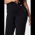 thumbnail image 4 of Pantalones de Vestir de Pierna para Mujer, de Cintura Alta, Elásticos, para Trabajo, Oficina, Negocios, Informales, con Bolsillos. Negro M, 4 of 7