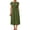 Green, variant on Zynoxe Midi Dresses for Women Casual Round Neck Short Sleeve Stretchable Waist Summer Dresses Flowy Breathable Beach Dresses with Pockets Blue S