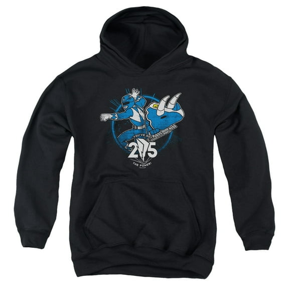 Power Rangers - Blue 25 - Youth Hooded Sweatshirt - Large
