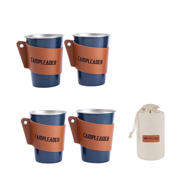 Juego de 4 piezas de Acero inoxidable Eigraketly vaso de vino taza de té tazas de agua