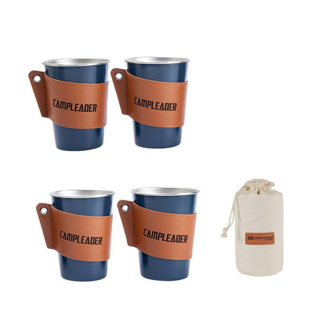 Toystoory Vaso de vino de acero inoxidable de 4 piezas, taza de té y leche, tazas de agua y cerveza para exteriores, suministro de cocina para Ropa Deportiva, Zapatos tipo12