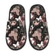 thumbnail image 1 of Balery Butterflies1 Pantuflas de Casa de Felpa Silenciosas con Diseño Estampado, Zapatillas Cómodas Antideslizantes de Algodón para Interior-Medium, 1 of 8