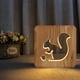 thumbnail image 1 of onlyliua Liquidación Lámparas de Noche Led de Madera para Dormitorios, Lámpara de Mesa con Pantalla de Mascota Usb, 1 of 3
