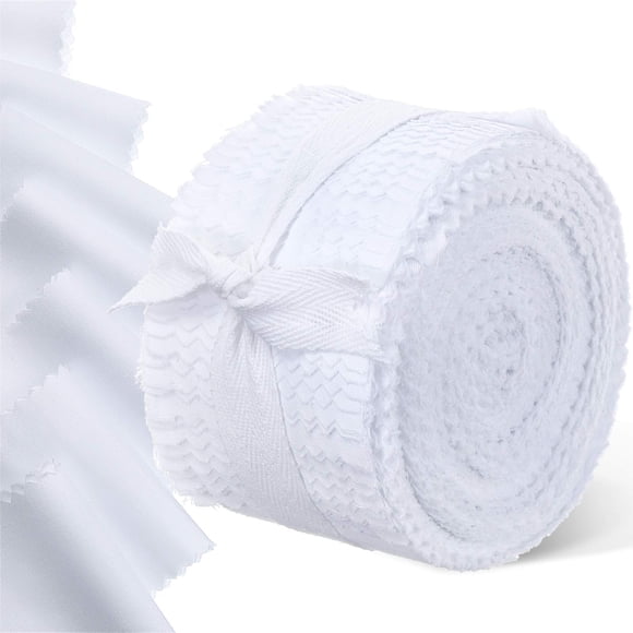 Rollo de tela Boao Jelly, 40 unidades, 6,35 x 112 cm, color blanco y negro