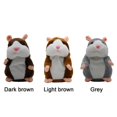 thumbnail image 4 of Hámster de peluche interactivo que habla - Marrón oscuro, 4 of 5