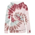 thumbnail image 3 of Hoodies Woman Women Plus Size Tie-Dye Printed Gradient Pullover Long Sleeve Sweatshirt Top, 3 of 4