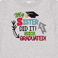 thumbnail image 4 of Inktastic My Sister Graduated with Cap and Arrows Boys Baby T-Shirt, 4 of 5