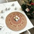 thumbnail image 4 of Christmas Tablecloth 70.86 Inches Long Snowman Christmas Elementsed Patterns Tablecloth Festive Decoration Table, 4 of 7