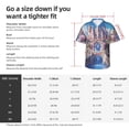 thumbnail image 6 of Lsque Majestic Fantasy Castle pattern Hawaiian Shirt for Men, Unisex Summer Beach Casual Short Sleeve Button Down Shirts-Large, 6 of 9