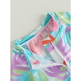 thumbnail image 5 of Inevnen Baby/Toddler Girls Rash Guard Swimsuit Long Sleeve One Piece Swimwear UPF 50+ Sun Protection, 5 of 8