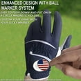 thumbnail image 4 of FINGER TEN Golf Gloves Men Right Handed Golfer 2 Pack Left Hand with Ball Marker Leather Premium Weathersof Grip Soft Mens Golf Glove, 4 of 7