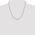 thumbnail image 4 of 925 Sterling Silver Spiga Wheat Chain Styles Necklace 3 mm Square 20 inch, 4 of 4