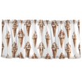 thumbnail image 7 of Yayeee Kitchen Curtains Tier Set of 2 Light Filtering 57"x36" Over Sink Window Panels, Brown Ice Cream Pattern, 7 of 7