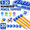 Blue, variant on Numbered Silicone Pencil Toppers for Standard #2 Pencils, Reusable Pencil Number Caps 1-20, Pencil Labels for Easy Organization, 20 Pack