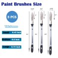 thumbnail image 3 of Paint Brush, 0.45 Inch, 0.6 Inch, 0.75 Inch, Trim Paint Brushes Tool, Clean Edge Painting Pens, Long Handle Trim Brush, 3 of 7