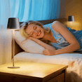 thumbnail image 6 of Postlucky 3 Pack 15" Cordless Table Lamp with Touch Dimmer, USB, LED, Matte Black, 6 of 11
