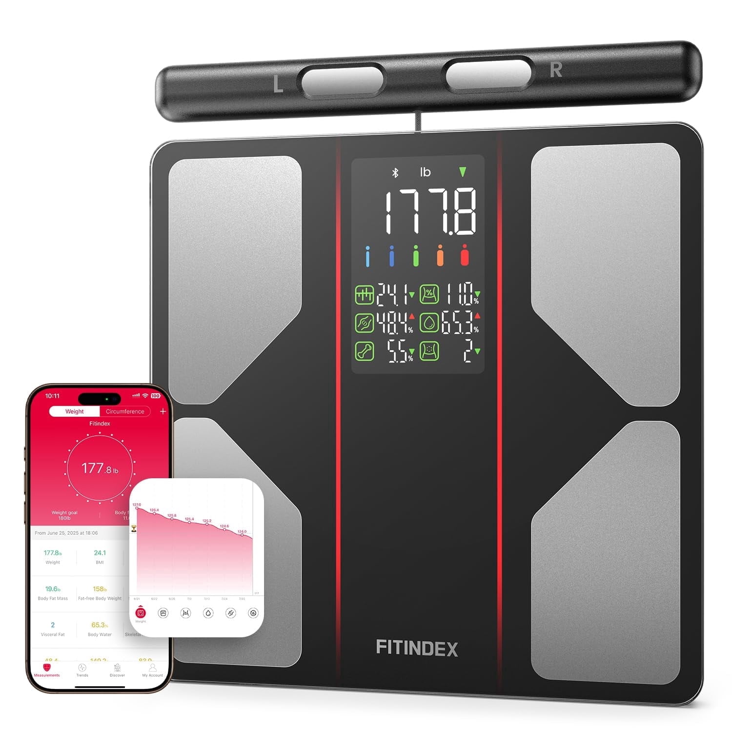 InBody H20N - Digital BMI, Body Fat, Muscle Mass Analyzer Scale
