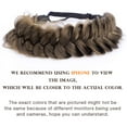 thumbnail image 2 of DIGUAN Messy Wide 2 Strands Synthetic Hair Braided Headband Classic Chunky Plaited Braids Elastic Stretch Hairpiece Women Girl Beauty Boho accessory, 62g/2.1 oz (Dark Brown), 2 of 4