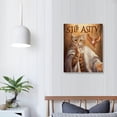 thumbnail image 3 of PIKWEEK Christian Cat Wall Art Cat Jesus Pictures Wall Decor Religious Butterfly Canvas Prints Framed Modern of God Painting Artwork for Bedroom Living Room Church Bathroom Office  12x16 in, 3 of 4