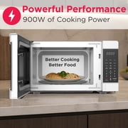 Frigidaire 0.9 Cu. ft. Countertop Microwave Oven, 900 Watt Microwave with 10 Power Levels, White