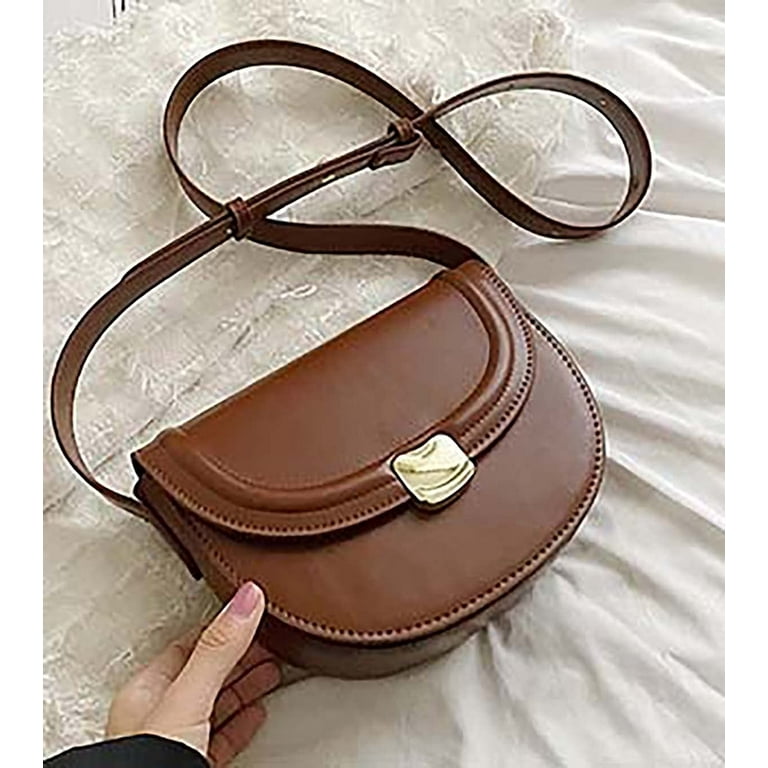 CoCopeaunts Women Small Crossbody Bag Vegan Leather Saddle Bag Lightweight Shoulder Saddle Purses Shoulder Handbags Walmart