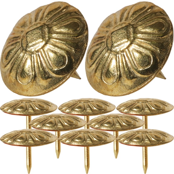 OUNONA 50pcs Upholstery Tacks Furniture Decorative Nails Sofa Upholstery Tacks for Message Board Cork Board