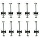 thumbnail image 5 of 10 tornillos para trampolín, accesorios resistentes para trampolín con espaciadores para postes de cerramiento. Largo, 5 of 5