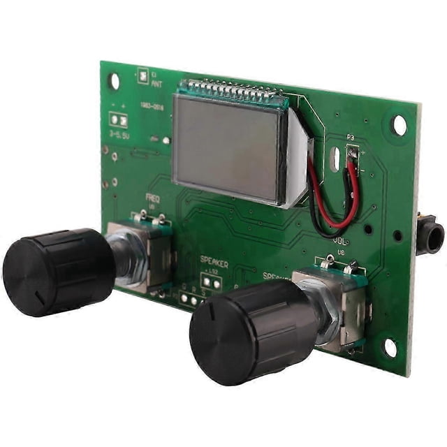 Digital FM Receiver Module with LCD Display and PLL Stereo Board - 2 Pieces Set