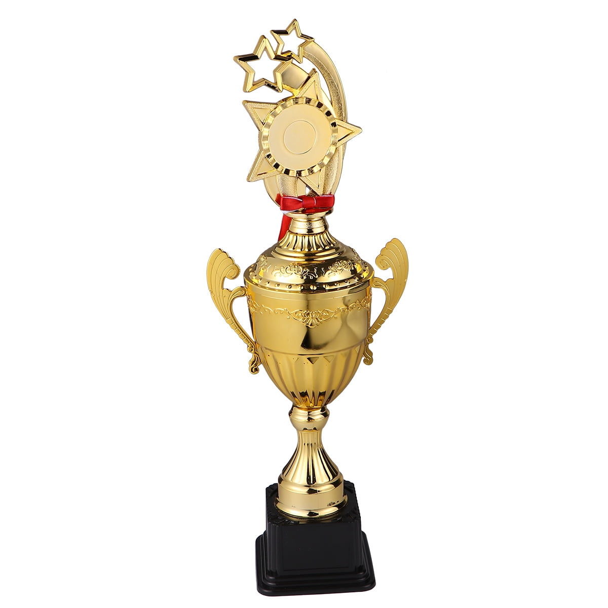 LABSERRON 1Pcs Award Trophies Golden Metal Star For Students And Employees 46x0.7In