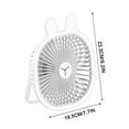 thumbnail image 3 of Pompotops Charging Desktop Small Fan Dormitory Fan Wall-Mounted Mini Small Ceiling Fan Electric Fan Lights Clearance, 3 of 7