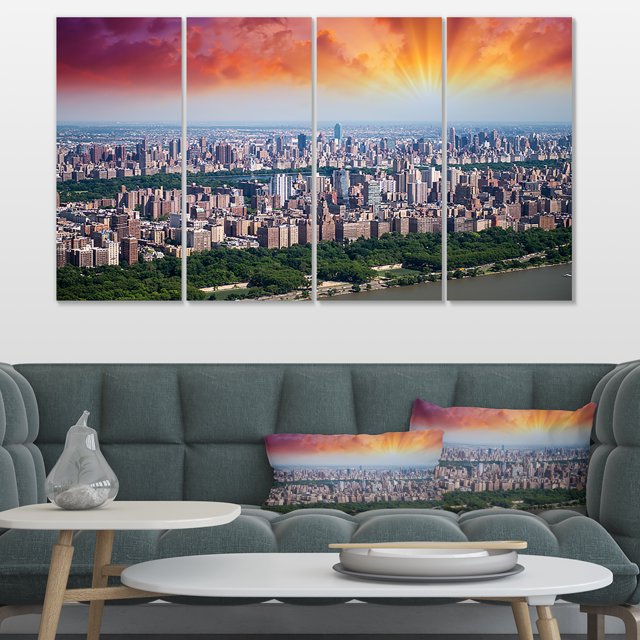 New York Beautiful Manhattan Skyline - Cityscape Canvas Print